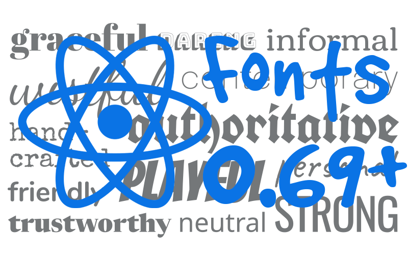 React native fonts 0.69+